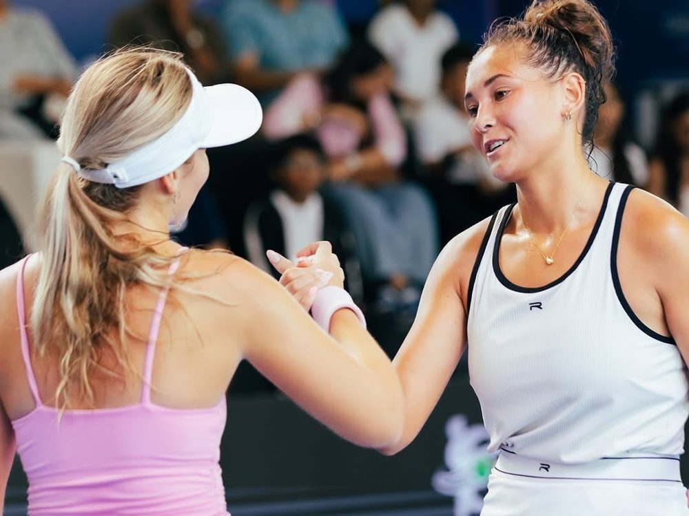 Players shaking hands after a match